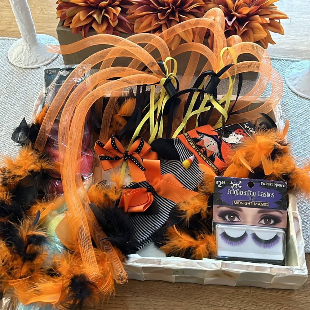 Halloween Kitschy Novelty Costume Accessories - Set of 15 assorted items, unworn